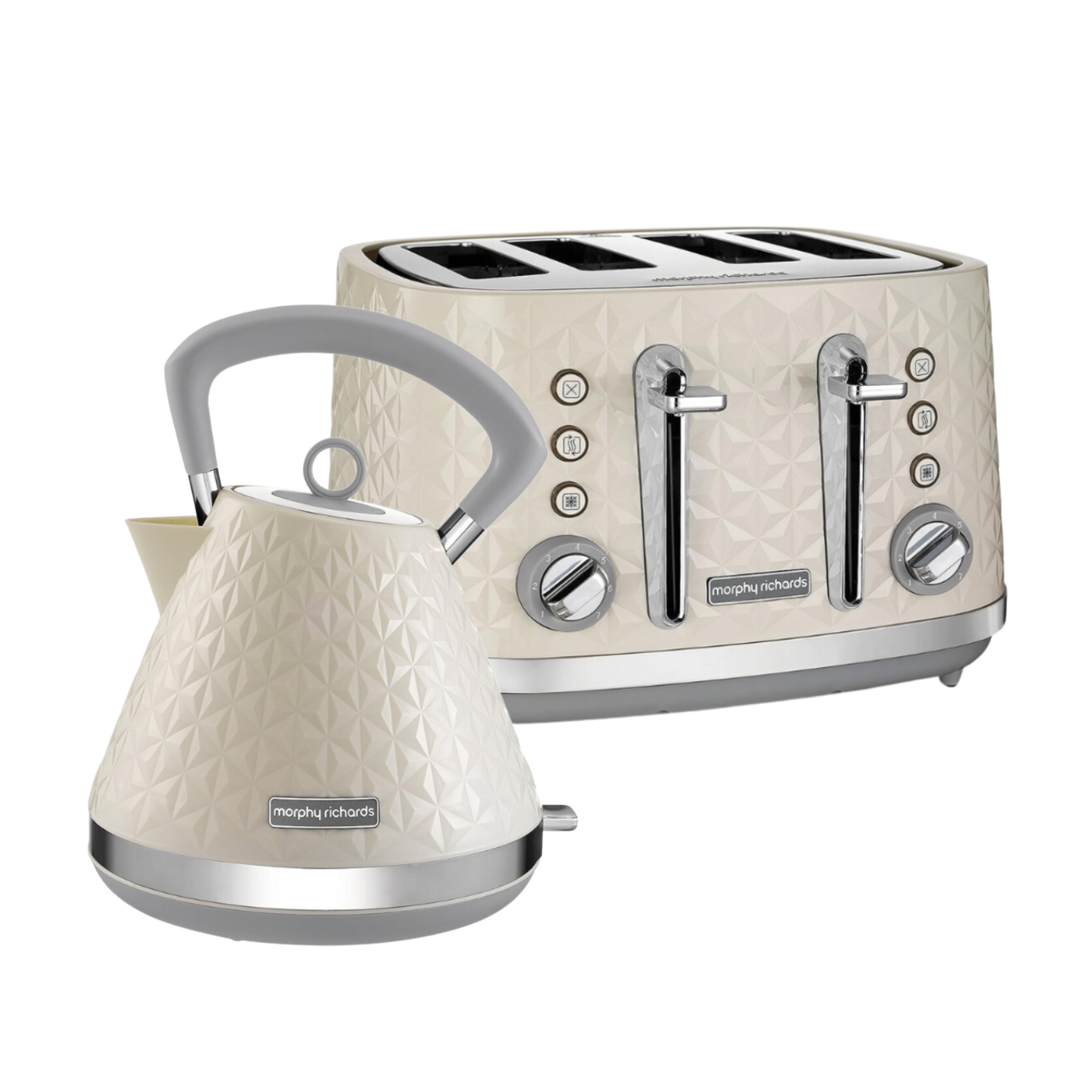 Vector Cream Kettle and Toaster Set Morphy Richards UK