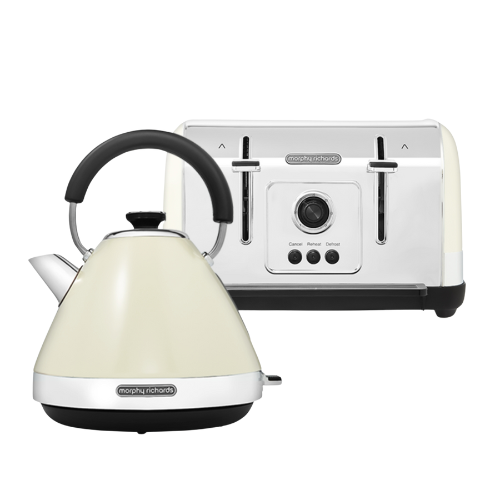 Venture Cream Kettle and Toaster Set Morphy Richards UK