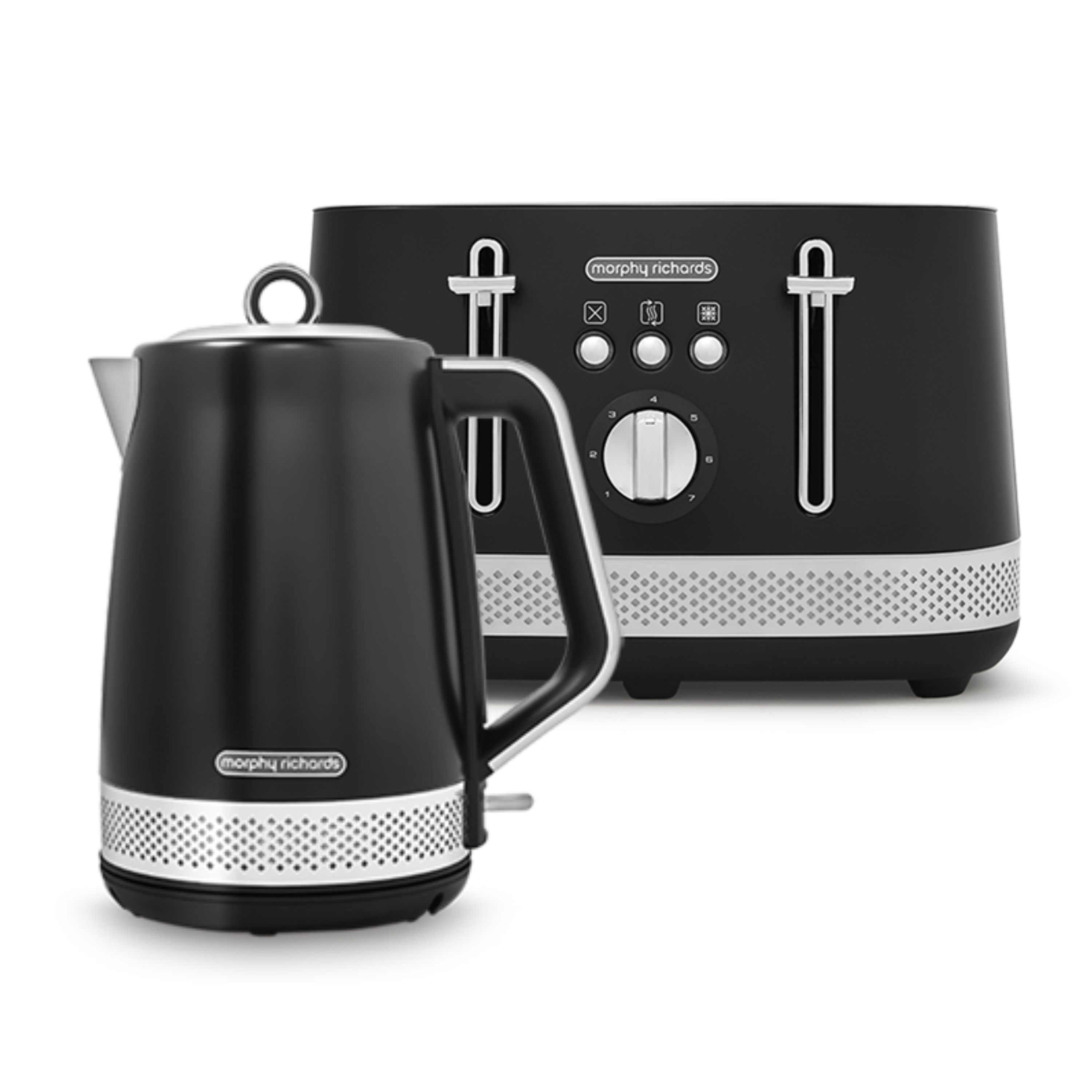 Illumination Black Kettle and Toaster Set – Morphy Richards-UK