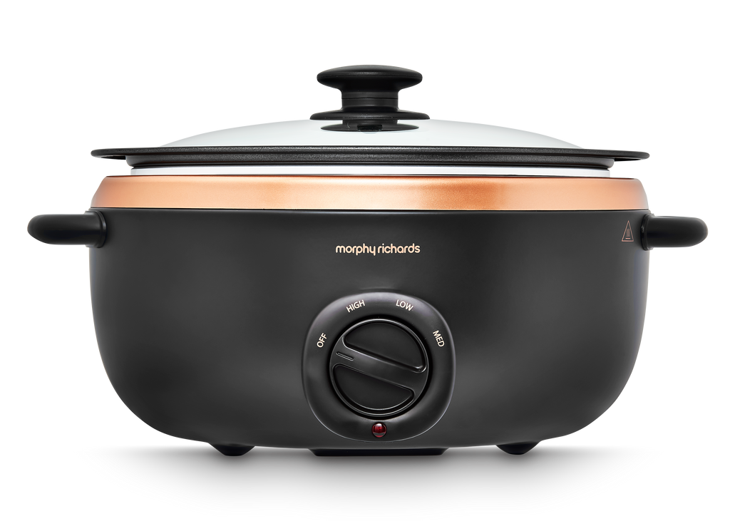 Rose Gold Sear Stew Slow Cooker 6.5L Morphy Richards UK