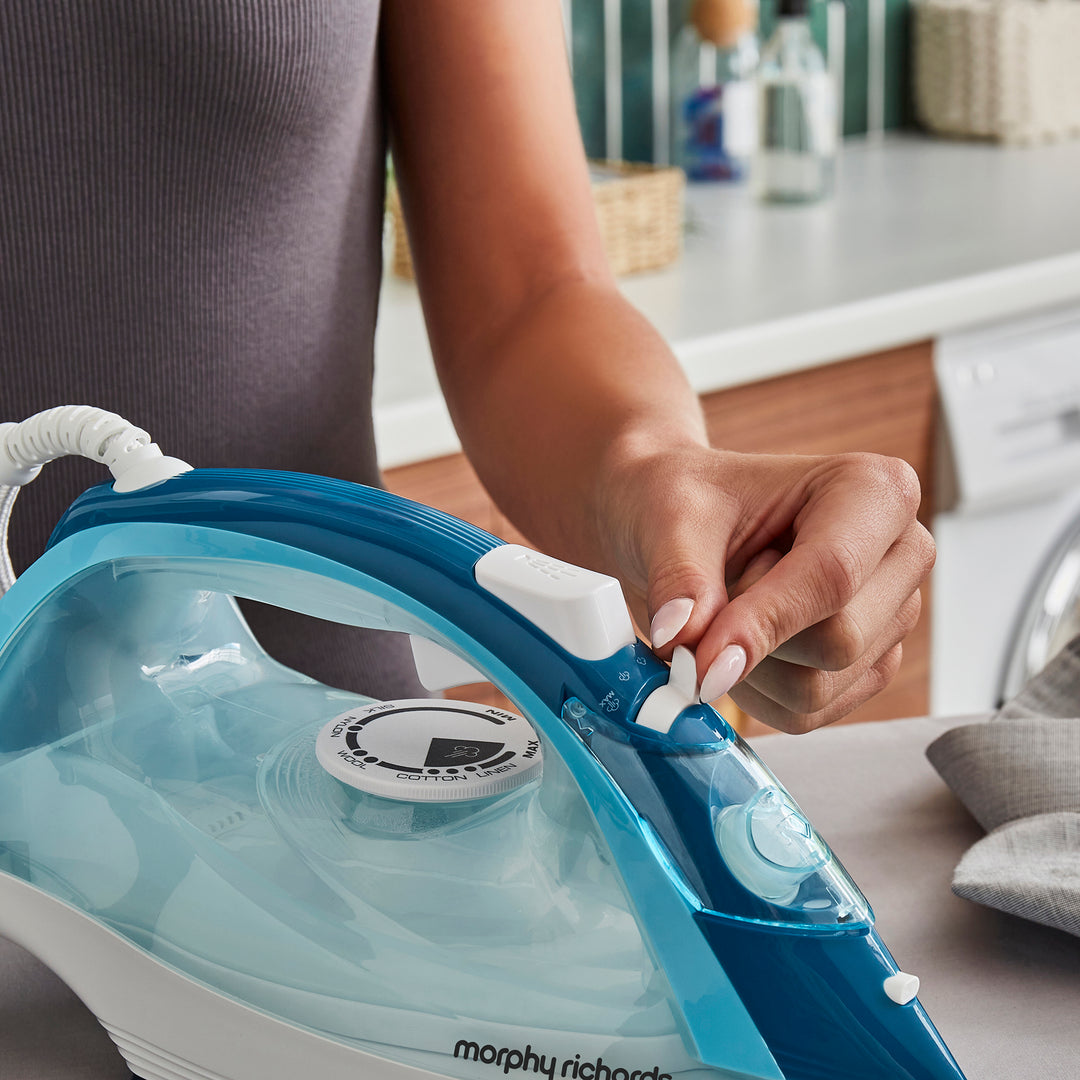 Crystal Clear 2400W Steam Iron Blue