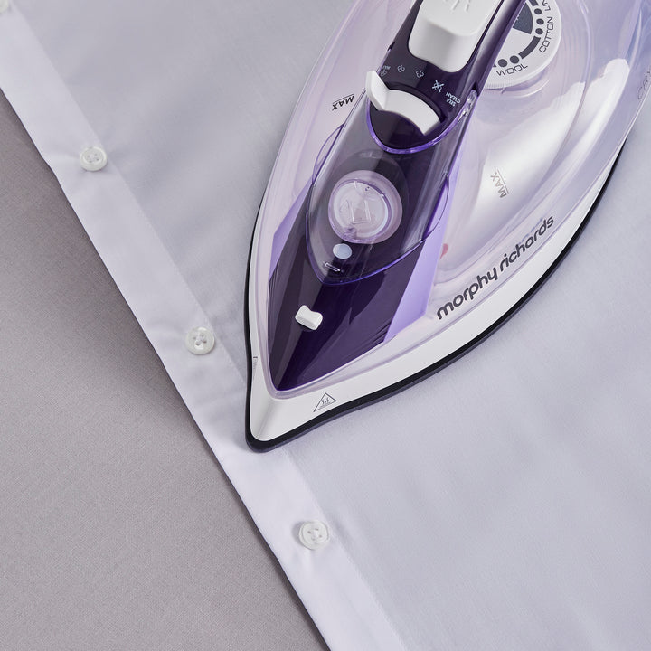 Crystal Clear 2400W Steam Iron Purple