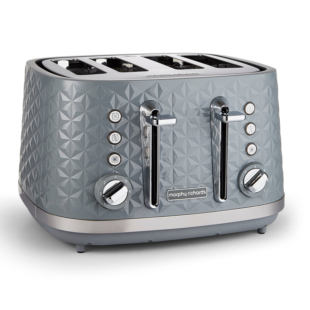 Vector Grey Kettle and Toaster Set