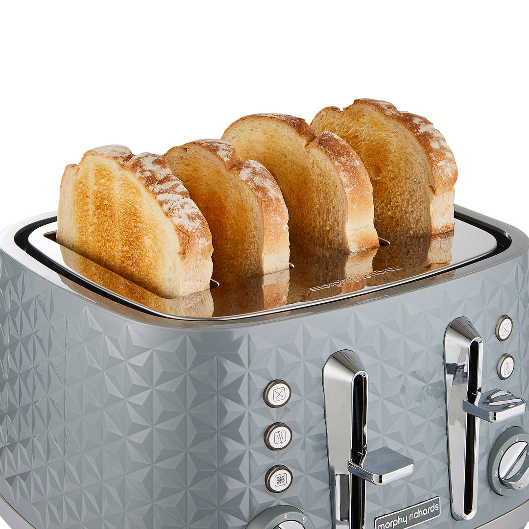 Vector Grey Kettle and Toaster Set