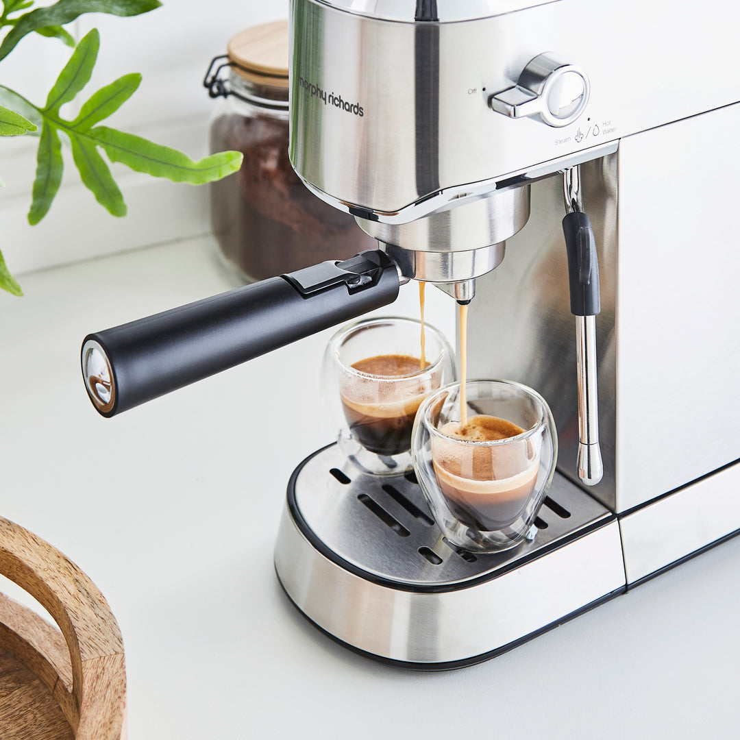 Traditional Espresso Coffee Machine & Coffee Grinder Set