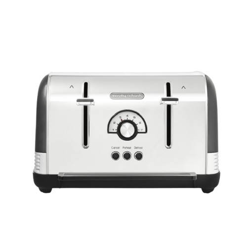 Venture Retro 4-Slice Toaster Black