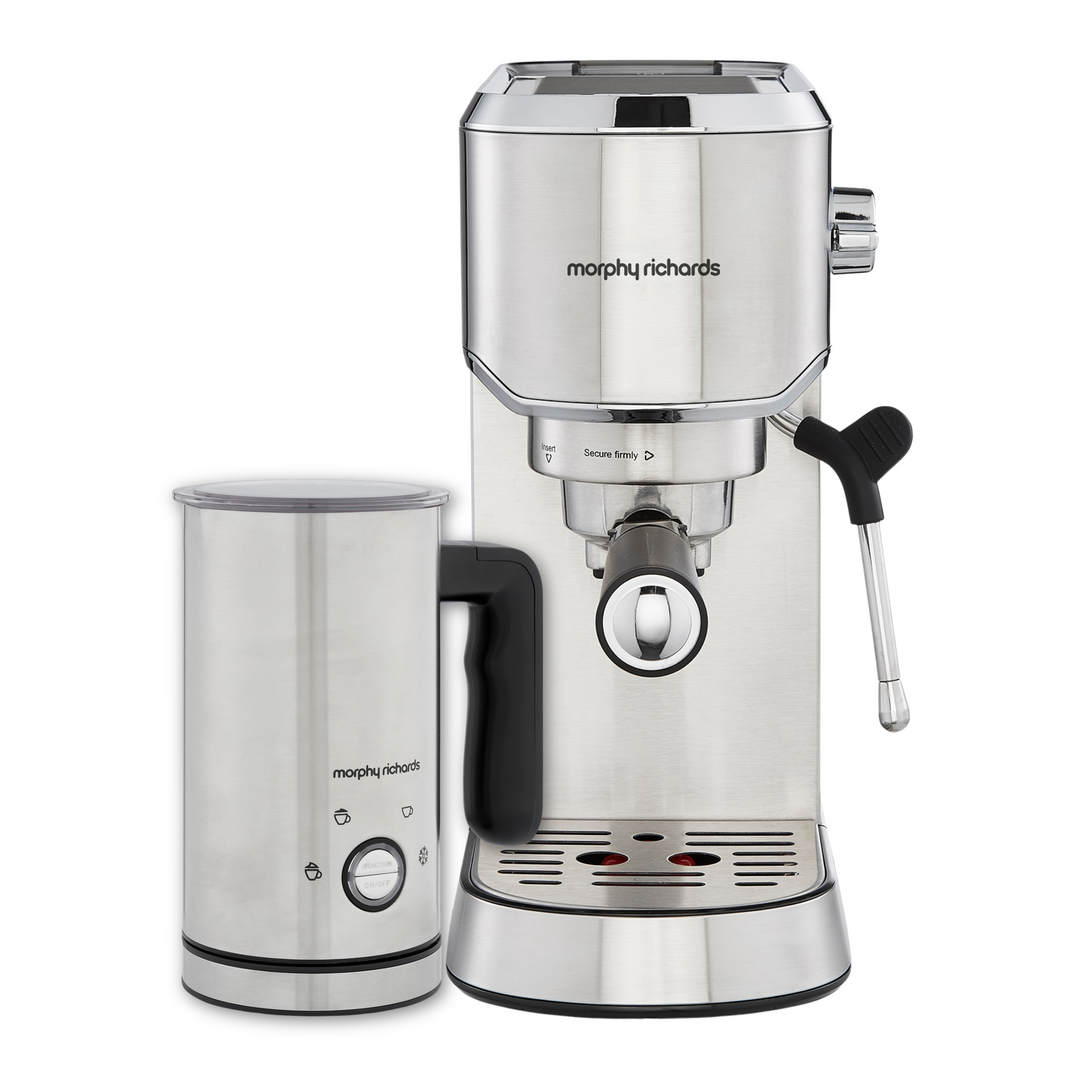 Traditional Espresso Coffee Machine & Milk Frother Set